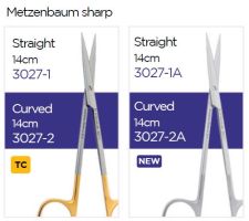 Metzenbaum, Sharp, Straight, 14cm