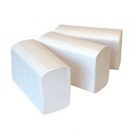 Handdoekpapier M-Fold verlijmd Cellulose 2L 32x20,6 cm