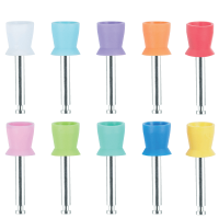 Short Prophy Cup Metal Shank Ribbed and Webbed CA - Soft